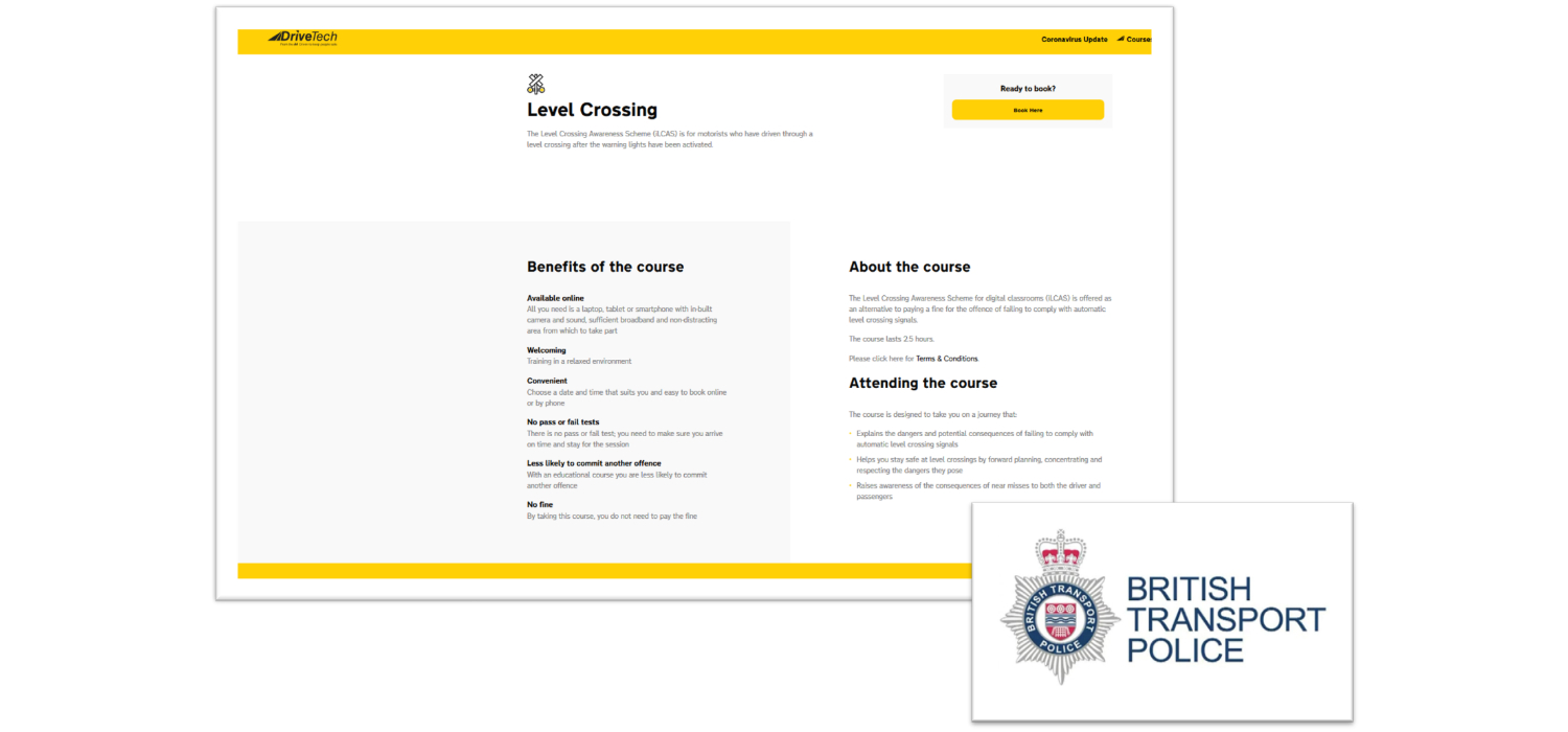 Drivetech Delighted To Have Retained The British Transport Police Level Crossing Course Contract